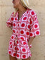 Shirt & Shorts Set | Geometric Print, Relaxed Fit 1