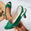 Slingback Heels | Open Back Design, Mid Heel 4