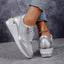 Sneakers | Metallic Upper, Side Zipper Detail 2