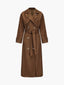 Women’s Faux Suede Double Breasted Trench Coat