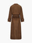 Women’s Faux Suede Double Breasted Trench Coat