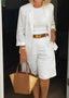 Suit Set | Tailored Blazer, Matching Shorts 0