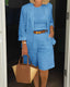 Suit Set | Tailored Blazer, Matching Shorts 1
