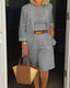 Suit Set | Tailored Blazer, Matching Shorts 3