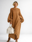 Sweater Dress | Oversized Silhouette, Chunky Knit Texture 0