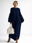 Sweater Dress | Oversized Silhouette, Chunky Knit Texture 5