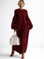 Sweater Dress | Oversized Silhouette, Chunky Knit Texture 6