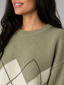 Sweater | Argyle Pattern, Crewneck, Ribbed Cuffs 2