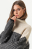 Sweater | Chevron Pattern, Funnel Neck Design 2