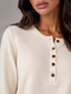 Sweater | Henley Neckline, Button Placket 4