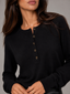 Sweater | Henley Neckline, Button Placket 8