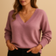Sweater | Ribbed V-Neckline, Relaxed Fit 2