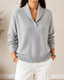 Sweater | V-Neck, Relaxed Fit 6