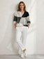 Sweater | Waffle Knit Texture, Button Neckline 1