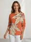 Sweater | Waffle Knit Texture, Button Neckline 10
