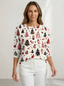 Sweater | Waffle Knit Texture, Button Neckline 12