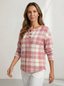 Sweater | Waffle Knit Texture, Button Neckline 13