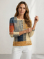 Sweater | Waffle Knit Texture, Button Neckline 3