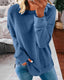 Sweatshirt | Crew Neck, Curved Hem, Side Slits 0