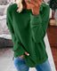 Sweatshirt | Crew Neck, Curved Hem, Side Slits 10