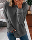 Sweatshirt | Crew Neck, Curved Hem, Side Slits 6