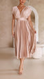 Women's Casual Pleated Maxi Dress