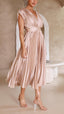 Women's Casual Pleated Maxi Dress