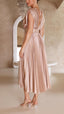 Women's Casual Pleated Maxi Dress