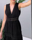Tank Dress | V-Neck, Lace Detailing, Backless 6