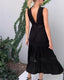 Tank Dress | V-Neck, Lace Detailing, Backless 7