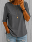 Tee | Longer Half Sleeves, Relaxed Fit 0