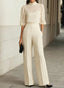 Three-Piece Set | Blouse, Top, Wide-Leg Trousers 1