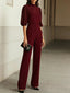 Three-Piece Set | Blouse, Top, Wide-Leg Trousers 2