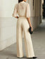 Three-Piece Set | Blouse, Top, Wide-Leg Trousers 4