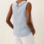 Top | Sleeveless Design, Rolled Collar 3