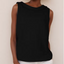 Top | Sleeveless Design, Rolled Collar 7