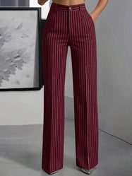 Trousers | High Waist, Pinstripe Detail 2