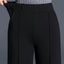 Women's High-Waisted Straight-Leg Trousers with Slant Pockets