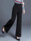 Women's High-Waisted Straight-Leg Trousers with Slant Pockets