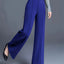 Women's High-Waisted Straight-Leg Trousers with Slant Pockets