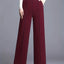 Women's High-Waisted Straight-Leg Trousers with Slant Pockets