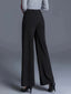 Women's High-Waisted Straight-Leg Trousers with Slant Pockets