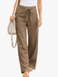 Trousers | Wide Leg Cut, Adjustable Waist Tie 1