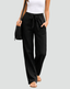 Trousers | Wide Leg Cut, Adjustable Waist Tie 2
