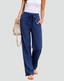 Trousers | Wide Leg Cut, Adjustable Waist Tie 4