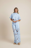 Two-Piece Set | Floral Cut-Out Top, Wide-Leg Pants 7