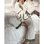 Two-Piece Set | Ruffle Trim, Button-Front Top 1