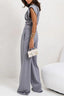 Two Piece Set | Draped Top, Wide-Leg Pants 1
