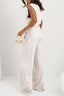 Two Piece Set | Draped Top, Wide-Leg Pants 6