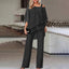 Two Piece Set | Layered Overlay Top, Wide-Leg Trousers 1